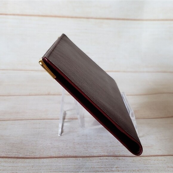 Cartier Vintage Leather Bifold Checkbook Wallet Designer Luxury Unisex - Picture 4 of 16